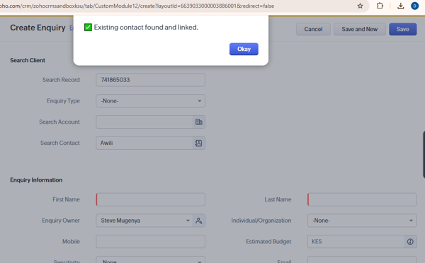 Preventing Duplicate Records in Zoho CRM with Smart Search Scripts