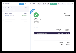 Zoho CRM Quote Automation Widget